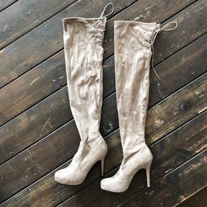Over the knee boot